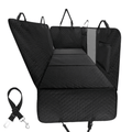 NEW Waterproof Hard Bottom Car & Truck Seat Foldable Hammock Cover With Storage Pockets, Side Flaps, Headrest Straps, Seat Anchors, & Mesh Window (+FREE SAFETY BELT!)