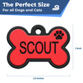 Bone Shape Silent Silicone Dog Tags