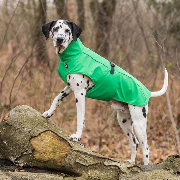 Vimy & DryDogs Lightweight Waterproof Raincoat with Harness Hole Zip