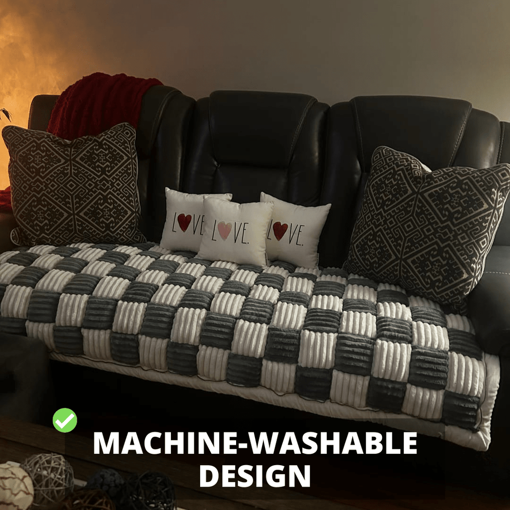 NEW 2-in-1 Furniture Protector & Dog Bed Couch Cover with Thick Orthopedic Padding, Non-Slip Grip, Scratch-Resistant Surface & Machine-Washable Fabric